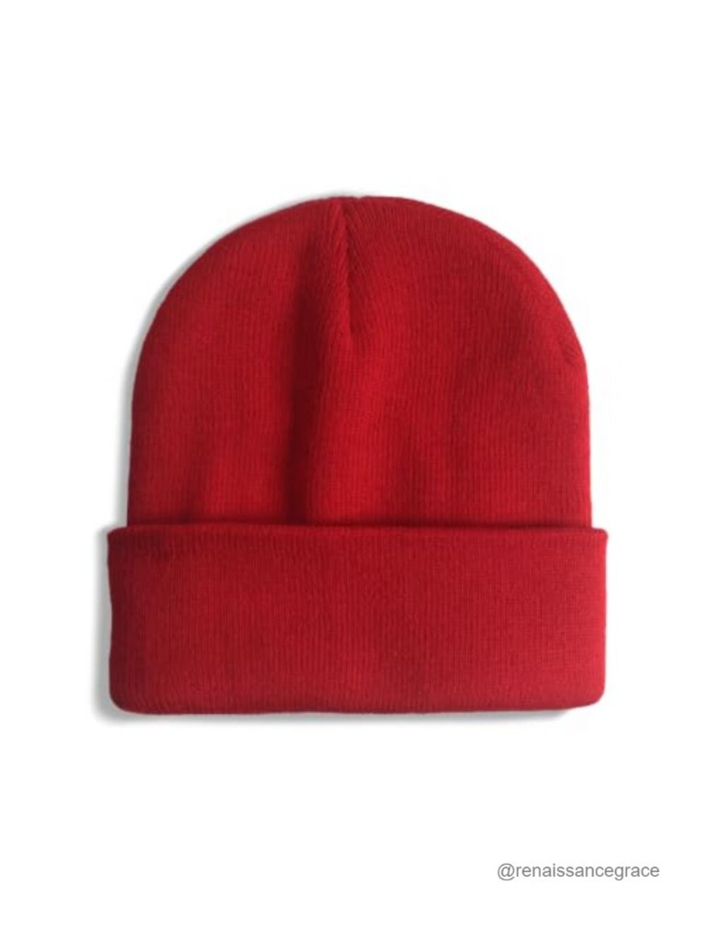 Cuffed Knitted Beanie Winter Hat Acrylic